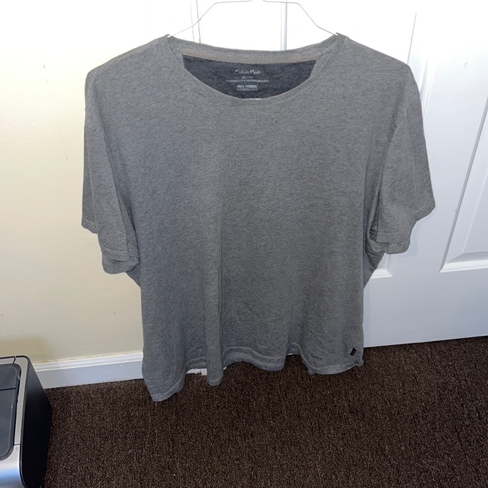 Gray Calvin Klein T Shirt